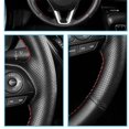 thumbnail image 4 of Funda trenzada para volante de coche de piel de ante antideslizante para Bmw (m Sport) Serie 2 F22 F23 F45 F46 X4 F26 X5 F15 X6 F16 2014-2019 Hilo rojo, 4 of 4