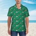 thumbnail image 2 of Fotbe Duck Mallard Flying Pose Camisa Hawaiana para Hombre Unisex – Camisa Casual de Verano con Botones de Manga Corta de Algodón y Lino,Medium, 2 of 7