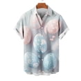 thumbnail image 4 of VBTAPA Funky Hawaiian Shirts for Men 2025 Easter Egg Printed Button Down Shirts Novelty Holiday Party Tops Sales of Today Prime Multicolor L, 4 of 6