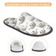 thumbnail image 3 of Fotbe Indian Elephant Pantuflas Peludas para Mujer con Estampado, Zapatillas de Peluche, Zapatos de Invierno para Casa, Uso Interior y Exterior-Medium, 3 of 8