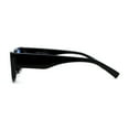 thumbnail image 4 of Womens Retro Mod Square Cat Eye Thick Plastic Sunglasses Black Blue, 4 of 4