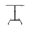 thumbnail image 4 of StarTech.com Mobile Standing Desk - Portable Sit-Stand Ergonomic Height Adjustable Cart on Wheels - Rolling Computer-Laptop Workstation, 4 of 8