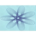 thumbnail image 1 of Ahgly Company Machine Washable Indoor Rectangle Transitional Iceberg Blue Area Rugs, 8' x 10', 1 of 7