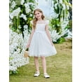 thumbnail image 3 of Oudiya Toddler Girls Tutu Dress Summer Contrast Mesh Party Dresses Cute Princess Tulle Sundress with Belt 2-8Y, 3 of 6