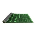 thumbnail image 2 of Ahgly Company Indoor Round Solid Emerald Green Modern Area Rugs, 3' Round, 2 of 4