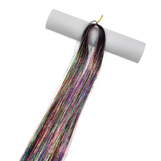 Extensiones De Cabello Extensiones de cabello con lentejuelas de colores para fiestas de tejido y festivales de música (1 unidad) JASKFLY