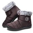thumbnail image 3 of Women Winter Snow Boots: Fur Lined Warm Slip On Boots for Women Waterproof Non Slip Booties for Commute Outdoor Walking, 3 of 5