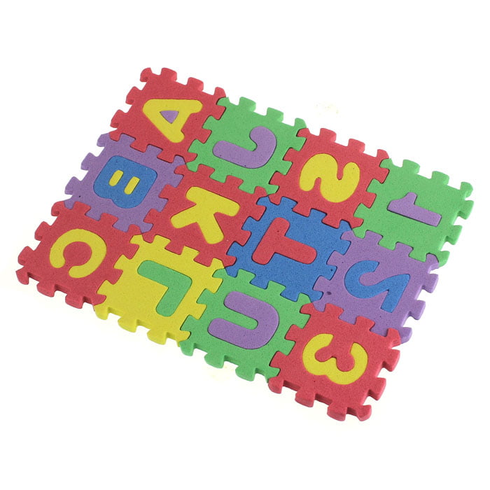 36Pcs Baby Child Number Alphabet Puzzle Foam Maths Educational Toy Gift Multicolor 