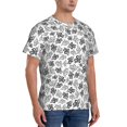 thumbnail image 2 of Bixox Men's Snake Printed Short Sleeve Skinny Athletic T-Shirt, 2 of 6