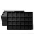 thumbnail image 3 of Black/White PU Leather Jewelry Pallet Necklace Tray for Storage Rings Bracelet Exhibition Jewelry Organizer Showcases White12gridtray, 3 of 6