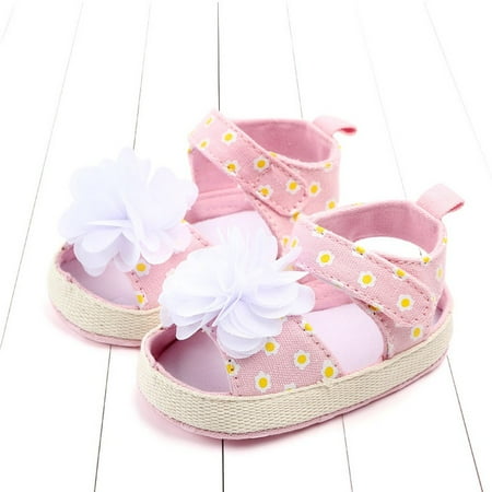 

Christmas Clearance! SuoKom Newborn Baby Girls Boys Flower Print Cute Anti-Slip First Walkers Sandals Shoes