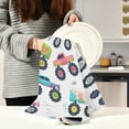 thumbnail image 3 of Monster Cars Colorful Dish Towels Set of 4, Summer Trucks Washable Tea Towels Dishcloths Lint-Free 18x28 Inch Fast Drying for Kitchen Restaurant Bar Clean, 3 of 7