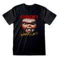thumbnail image 1 of Childs Play  Adult Chucky Face T-Shirt, 1 of 2