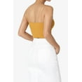 thumbnail image 4 of TheMogan Women's Solid Spaghetti Straps Ribbed Seamless Stretch Crop Cami Tank Top, 4 of 7