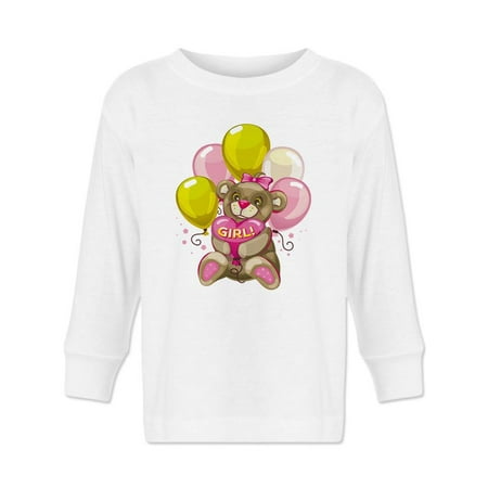 

It s A Girl! Bear Long Sleeve Toddler -Image by Shutterstock 2 Toddler