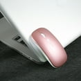 thumbnail image 2 of 2.4G Wireless Slim Mouse Less Noise 3 Adjustable DPI 7-color Breathing Light Rechargeable Mouse for Laptop Computer, Rose Gold, 2 of 8