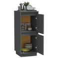 thumbnail image 2 of vidaXL Buffet Gris 31.5x34x75 cm Pin Massif, 2 of 5