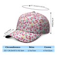 thumbnail image 5 of Glitter Leopard Print Baseball Cap, Adjustable Washed Hat with Lightweight Breathable Fabric, Unique Animal Design Performance Hat for Outdoor Sports and Casual Daily Wear, 5 of 8