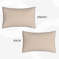 thumbnail image 4 of Bixox Brown Gingham Printed Pillow Protector,Super Soft Ideal for Home,Guests,Rentals - 16"x24", 4 of 8