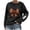 ZA-Black-frostluinai camisetas, variant on Frostluinai Football Shirts for Women Crew Neck Game Day Sweatshirts Long Sleeve Casual Loose Graphic Pullover Tops Team Fans Gameday
