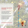 thumbnail image 4 of (Cesta, roja) Herramienta para recolectar frutas, recolector de frutas desmontable, con poste telescópico ajustable y canasta de acero inoxidable con cojín de espuma, para manzanas, peras, etc., 4 of 5