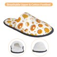 thumbnail image 3 of KLL Pumpkin Maple Leaves Slippers for Women Men House Slip on Indoor Outdoor Bedroom Furry Fleece Lined Ladies Comfy Anti-Skid Rubber Hard Sole-Large, 3 of 8