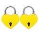 thumbnail image 5 of Candado 2 Juegos Corazón Cerradura Metal Colorido Exquisito Candado Hogar Artesanía Suministros Con Llaves 30x39mmAmarillo ANGGREK Otros, 5 of 5