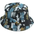 thumbnail image 2 of CoCopeaunts Cotton Bucket Hats for Men Vintage Graffiti Painted Summer Quick Dry Bucket Cap Anti-Ultraviolet Fisherman Hat, 2 of 8