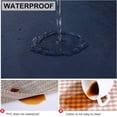 thumbnail image 5 of decorUhome Faux Leather Placemats Set of 6, Waterproof Wipeable Heat Resistant PU Table Mats for Dining, Navy Blue, 11.8" x 17", 5 of 11