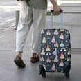 thumbnail image 3 of Dark Blue Little Princess Pattern Luggage Cover Fashion Suitcase Cover Baggage Covers Fit 25-28 Inch Luggage (Go Travel), 3 of 5