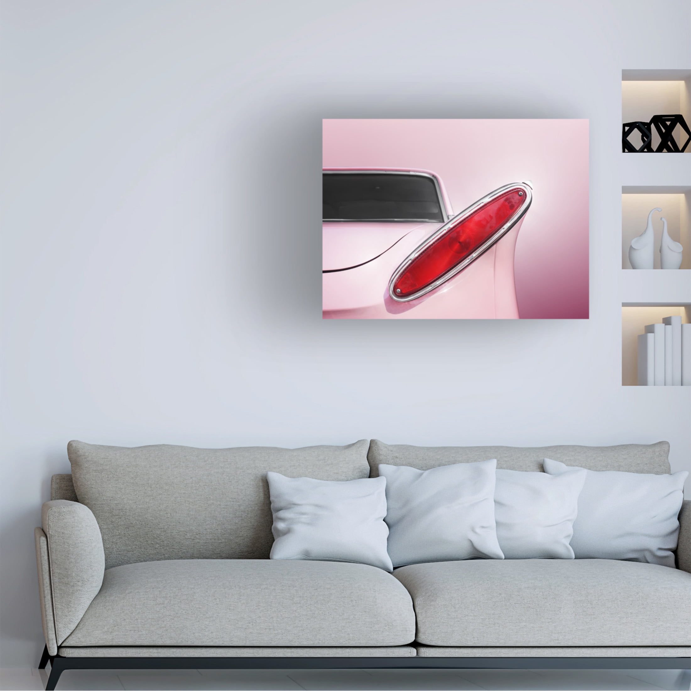 Trademark Fine Art Beate Gube Us Classic Car 1961 Comet Tail Fin Abstract Canvas Wall Art