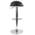 thumbnail image 2 of KKTONER Faux Leather Round Bar Stools with Low Back Height Adjustable Swivel Pub Stool with Footrest for Home Kitchen Counter Black, 2 of 5
