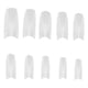 thumbnail image 1 of 500pcs Uñas postizas de estilo natural francés Color natural Artificial Cubierta completa Puntas de uñas postizas (Transparente), 1 of 6