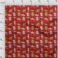 thumbnail image 3 of oneOone Silk Tabby Red Fabric Cars Kids Nursery Sewing Craft Projects Fabric Prints By Yard 42 Inch Wide, 3 of 4