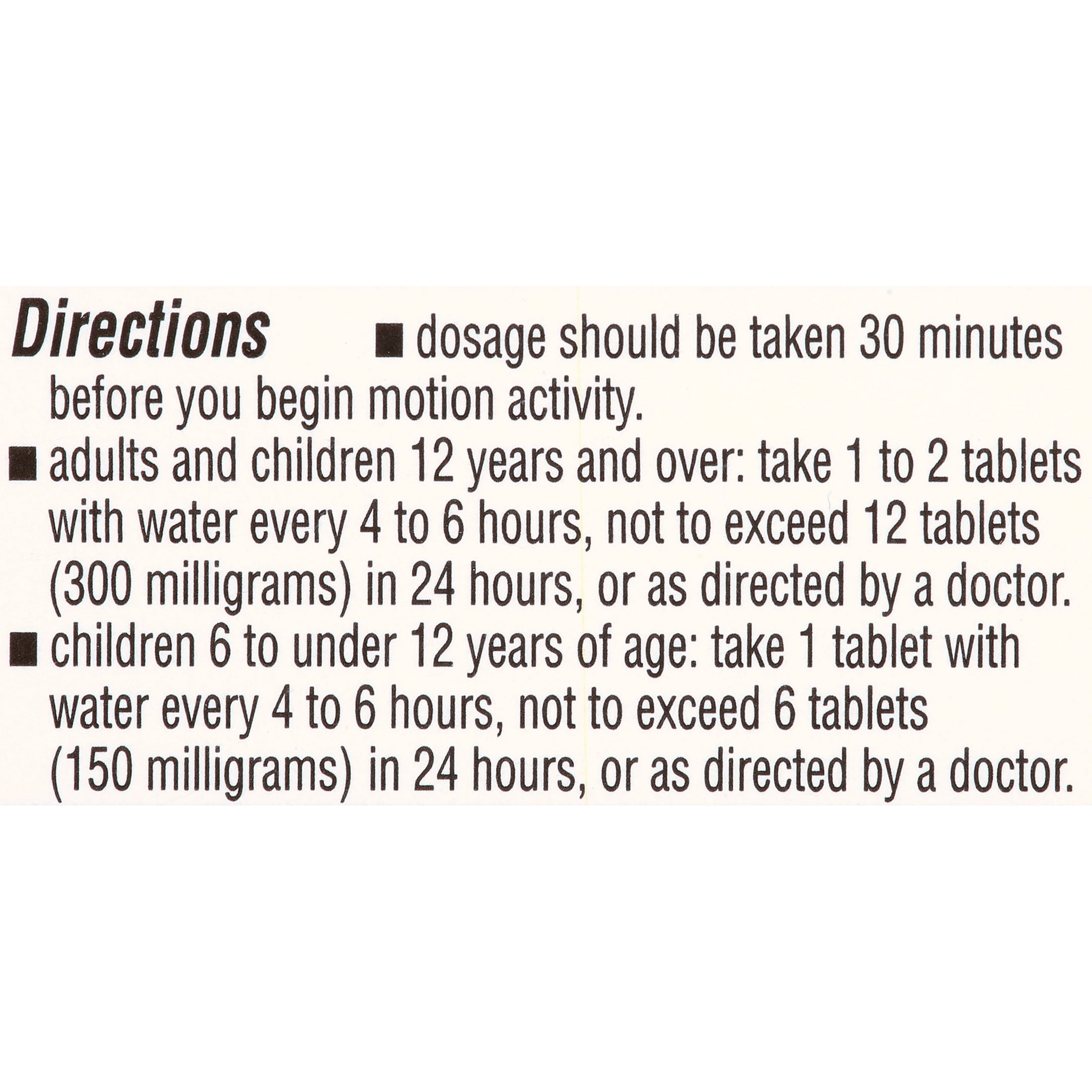 Bonine Faster Acting Nausea Dizziness Vomiting and Motion Sickness Relief Tablets, 16 Ct