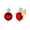 Red, variant on Bob Mackie Jewelry Gold over Brass Amethyst CZ White Cubic Zirconia Stud Earrings