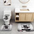 thumbnail image 4 of Jayden Madge 4PCS Black Bear Shower Curtain Set, Country Mountain River Pine Tree Forest Mallard Duck Deer Elk Moose Wild Animal Hunting Lodge Cabin Rustic Farmhouse Bathroom Decor, Non-Slip Bath Mat, 4 of 7