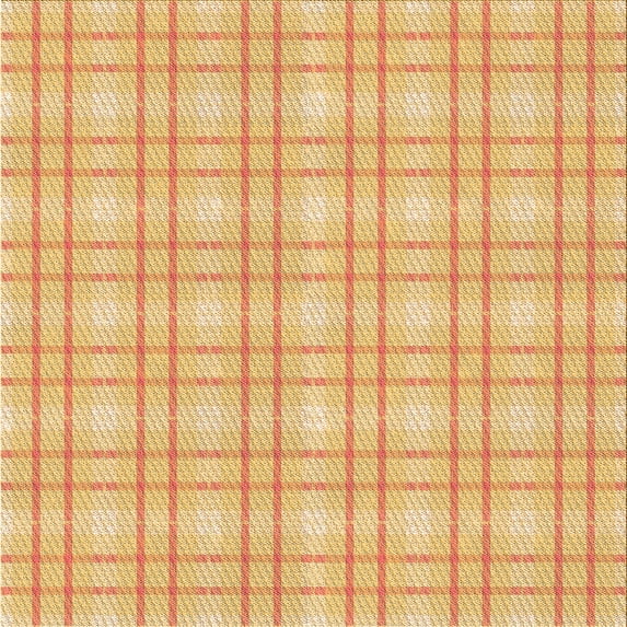 Ahgly Company Indoor Square Patterned Carrot Orange Area Rugs, 6' Square