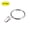 Silver Tone 1.5", variant on Uxcell Chrome Plated 1.25" Inner Dia Curtain Clip Rings Metal 30Pack