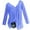 Blue, variant on IROINNID Fall Shirts for Women Long Sleeve Loose Fit Lightweight V-Neck Blouse Casual Pleated Leisure Pullover Tops,Navy