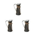 thumbnail image 3 of Transemion Stylish And Versatile Flower Vase Functional And Decorative Rustic Metal Milk Jug Metal Milk Jug Vase Iron Rustic Vase type 6 3Set, 3 of 6