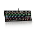 thumbnail image 4 of Mistaha Clavier Mécanique à 87 Touches Clavier Filaire Clavier Rétroéclairé RVB Interrupteur Bleu/ Retournement à 26 Touches/ Combinaison Multimédia Touches, 4 of 8