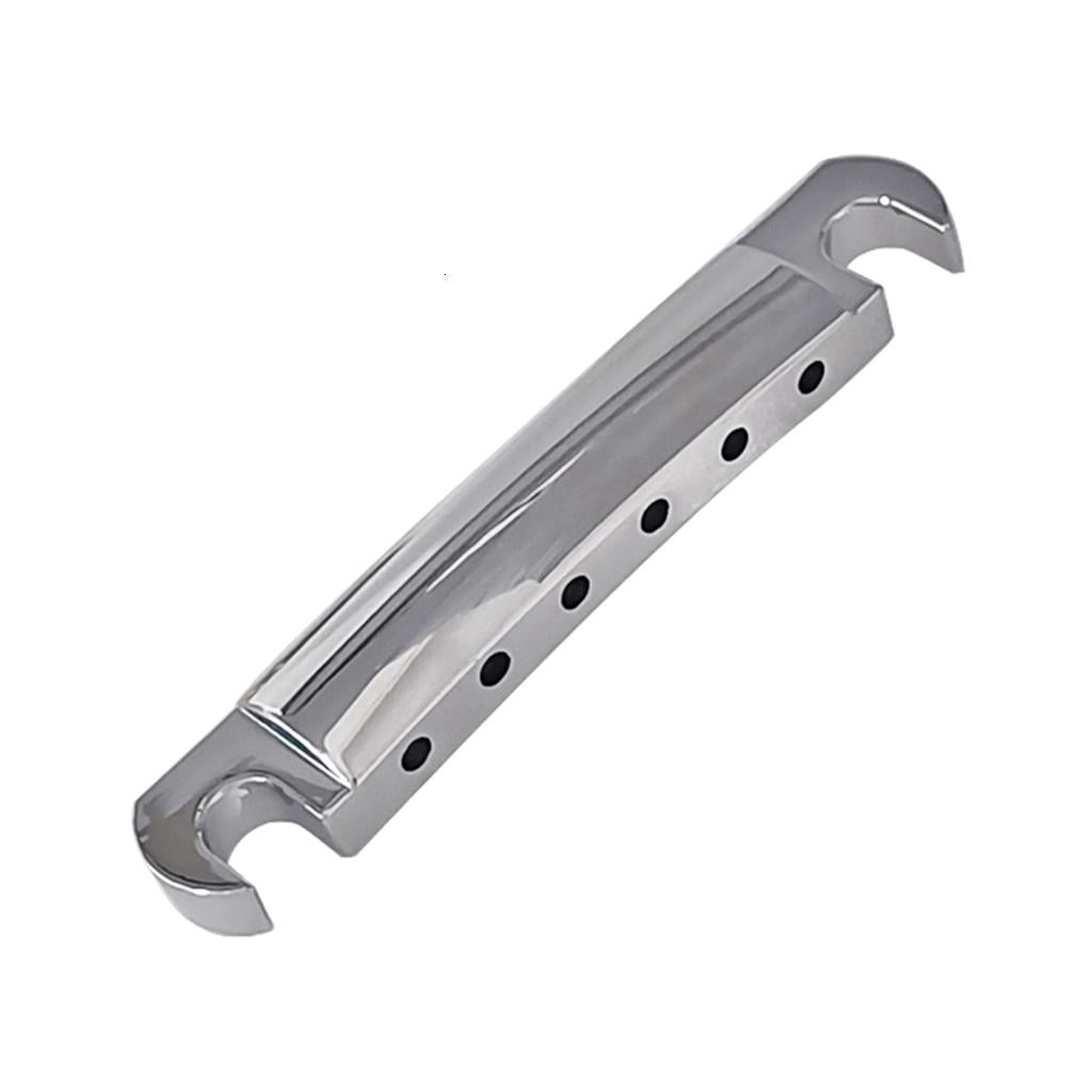 Yihuala Metal Roller Saddle Bridge & Tailpiece Replacement 6 String Electric Guitar Tune-O-Matic Bridge Guitar Parts Easy to Use