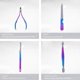 thumbnail image 2 of 12 Pcs Nail Clipper Set, Eyebrow Scissors, Dead Skin Pusher, Manicure and Pedicure Kit (7023C), 2 of 2