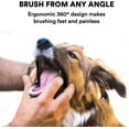 thumbnail image 4 of Kit de cepillos de dientes (paquete de 2) Diseño ergonómico, cerdas envolventes para una limpieza dental fácil, cuidado dental para cachorros, gatos y mascotas pequeñas, transparente, 4 of 8
