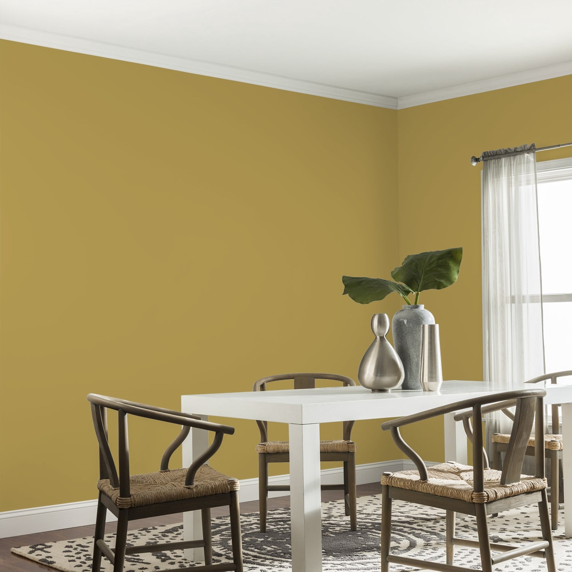 Glidden One Coat Obsession / Yellow Eggshell Interior Paint with Primer, 1 Gallon