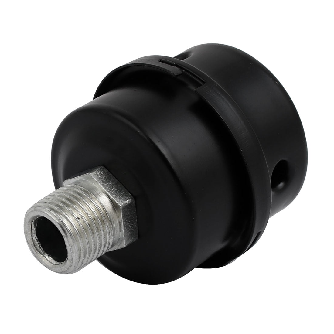 Thread Metal Air Compressor Intake Filter Noise Muffler Silencer Black 20mm #HN8 