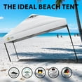 thumbnail image 3 of CROWN SHADES 10x10 Pop Up Canopy Patented Center Lock One Push Instant Outdoor Canopy Tent White, 3 of 8