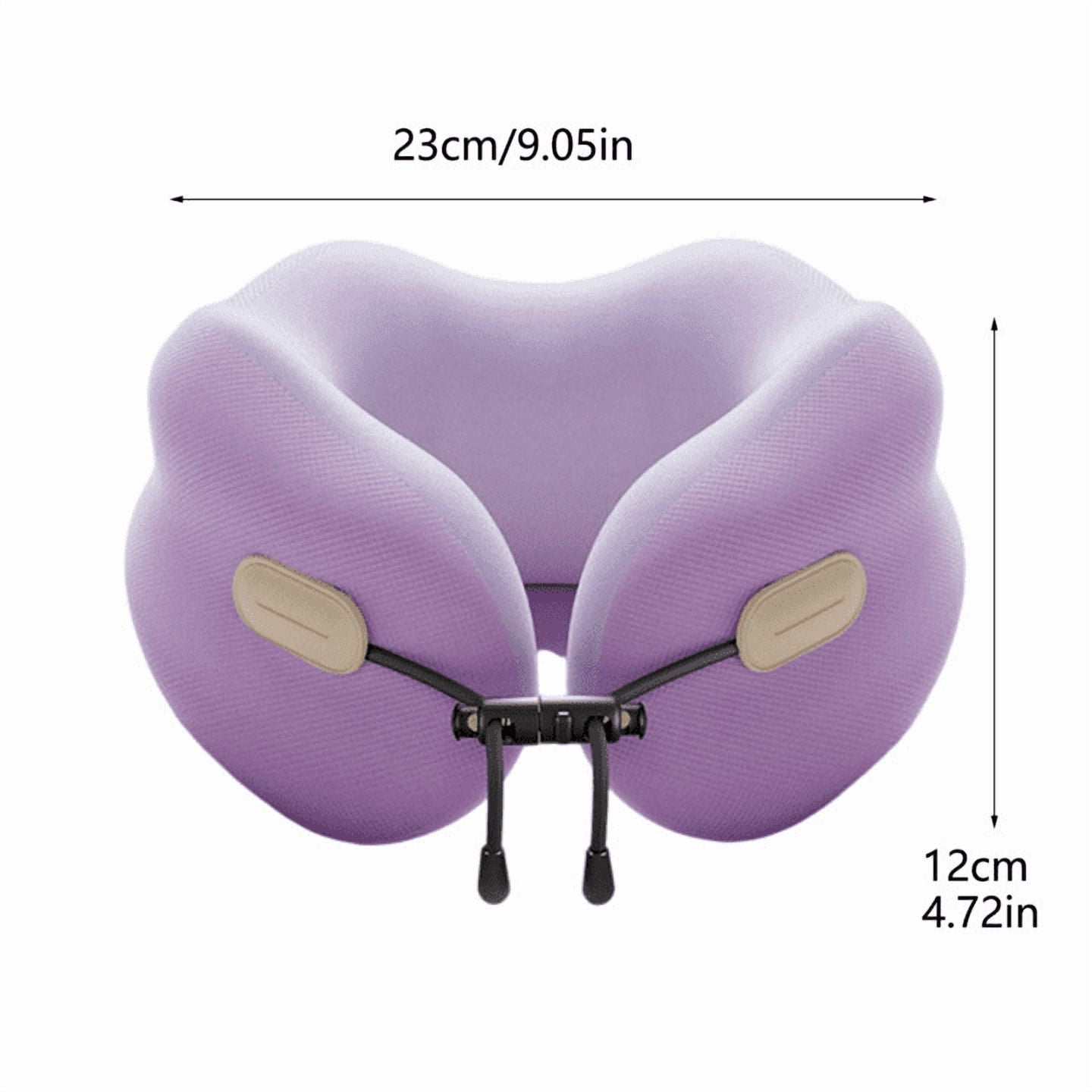 Ergonomic Travel Neck Pillow for Airplane Car and Camping Comfort Support with Memory Foam Polyester Design
