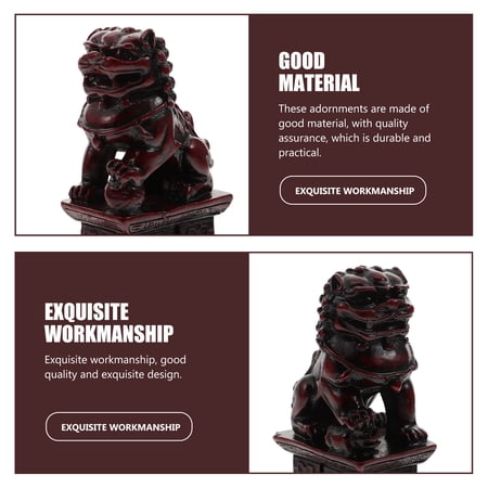 WHAMVOX Mini Lion Ornaments Resin Figurine Decorations Great Crafts